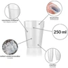 Grizzly daugkartinio naudojimo gėrimų puodelių rinkinys i 30 skaidrių gėrimų puodelių rinkinys 0,25 l i plastikinis i sukraunamas i indaplovėje plaunami plastikiniai puodeliai
