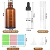 Grofis 6 vnt. pipetės buteliukų rinkinys 50 ml, anti-uv rudojo stiklo buteliukas su lašintuvu, gintaro spalvos stiklinis buteliukas su 2 piltuvėliais, 2 pipetės adatos antgaliais, 1 lipduku, vaistinėje naudojamas buteliukas skystiems dažams aromaterapijai