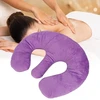 Grožio salono krūtinės pagalvė, spa masažo krūtinės salono krūtų atramos pagalvė, grožio linkusi pagalvė violetinė (violetinė)