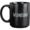 Grupo Erik Wednesday Addams kavos puodelis - arbatos puodelis, dydis 10 cm x 8 cm - talpa 350 ml - oficialus Netflix licencijuotas produktas