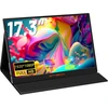 Gtmedia 17.3 colių išorinis nešiojamojo kompiuterio monitorius, nešiojamas 60 Hz greitas atnaujinimo dažnis nešiojamam kompiuteriui 1080p Ips Fhd, nešiojamas, suderinamas su keliomis sistemomis su Hdmi/type C, Plug and Play