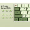 Gtsp Xda profilio japoniški klavišų dangteliai 60% Pbt 122 klavišų rinkinys, skirtas Cherry Mx dangteliams Tenkeyless 60% 65% žaidimų klaviatūrai (matcha)