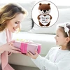 Gufay Mini meškiukas "aš tave myliu" dovanos, pliušiniai žaislai, jubiliejinė dovana moterims, kūrybinga megzta vilnos meškiuko lėlė su meilės monetų kortele, kišeniniai meškiukai apkabinimui, romantiška dovana
