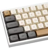 Guffercty kred Xda profilio klavišų dangteliai 125 retro Pbt klavišų dangtelių rinkinys, dažytas sublimacijos būdu, Ansi Us išdėstymas, skirtas Cherry Mx jungiklių mechaninei klaviatūrai (xda/ember)