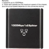 Gugxiom Dualcomm Etap-2003 10/100/1000base-t gigabitinis ethernet tinklo Tap, galingas aliuminio lydinio ethernet skirstytuvas, palaiko 1000 mbps, vienalaikis