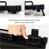 Guitto gitaros pedalboard'as - tvirtinimo blokai fiksuotiems efektų pedalams, aliuminio lydinys, be velcro, Gpb-03