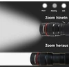 Guodskhoo led žibintai, įkraunami, itin ryškus žibintas, mažas rankinis šviestuvas, priartinamas, atsparus vandeniui, 3 šviesos režimai, žibintuvėlis stovyklavimui, žygiams, lauke, avarinei situacijai, dovana, 2 vnt.