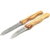 H. Herder Solingen Solinger virtuviniai peiliai / skutimo peiliai 17.5 / 15.8 cm Special Steel Olive rinkinys