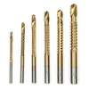 Hakkain 6 dalių gręžimo pjūklų rinkinys Hss plienas titanas medienos apdirbimui 3 mm 4 mm 5 mm 6 mm 6,5 mm 8 mm mini
