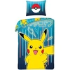Halantex Viengulis patalynės komplektas + pagalvėlės užvalkalas Official Pokemon Pikachu Cotton 3903