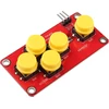 Klaviatūra Haljia ad klaviatūros simuliacijos elektroniniai statybiniai blokai, 5 mygtukai, modulis analoginis klavišas suderinamas su arduino jutiklių išplėtimo plokšte