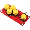 Klaviatūra Haljia ad klaviatūros simuliacijos elektroniniai statybiniai blokai, 5 mygtukai, modulis analoginis klavišas suderinamas su arduino jutiklių išplėtimo plokšte