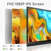 Hamtysan Nešiojamas monitorius 15.6 colių Fhd 1080p Usb C Hdmi žaidimų itin plonas Ips ekranas su išmaniuoju dėklu garsiakalbiu, Hdr Plug & Play, išorinis monitorius nešiojamam kompiuteriui