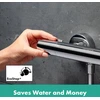 Hansgrohe Ecostat Fine 13324000 potinkinis dušo termostatas su Ecostop+, dušo maišytuvas su apsaugos užraktu (safetystop) ties 40 °c, termostatas dušui, maišytuvas 1 vartotojui, chromas
