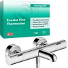 Hansgrohe Ecostat Fine 13325000 potinkinis vonios termostatas su apsauginiu užraktu (safetystop) ties 40 °c, termostatas voniai, maišytuvas 2 vartotojams, chromas