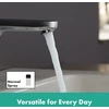 Hansgrohe Vernis Blend praustuvo maišytuvas su 100 mm snapo aukščiu, su traukimo strypu, vandens taupymo įranga, chromas