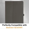 Haofun dėklas, suderinamas su Blackview Tab 60 Wifi/tab 60 Pro, itin plonas Pu, plonas ir lengvas atverčiamas dėklas, sulankstomas, galinio dangtelio atverčiamas stovas, plonas apsauginis dėklas su dirželiu, juodas