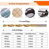 Haotrade 50 dalių rankinis grąžtas, mini grąžtų rinkinys, Hss mikro grąžtų rinkinys, greitojo plieno grąžtas, titano danga, grąžtas metalui, aliuminiui, plastikui, plienui, medžiui