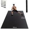 Hapbear jogos kilimėlis xxl itin didelis platus sportinis kilimėlis treniruoklių kilimėlis neslystantis 213 cm x 152 cm / 305 cm x 183 cm / 366 cm x 183 cm x 8 mm storio, didelio tankio itin patvarus pvc, gimnastikos kilimėlis, tinkamas avėti su batais