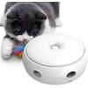 Happy Hachi elektrinis žaislas katėms, interaktyvus žaislas su plunksnomis katėms, įkraunamas Usb, tylus išmanusis žaislas, žaislas katėms, savarankiškas užimtumas (orr)