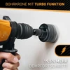 Hardtwerk turbo grąžtas 82 mm sds plus [xxl dantys] – gali gręžti, atsparus smūgiams, skirtas lizdams mūre, akmenyje, betone, gipso kartone – lizdinis grąžtas, karūninis grąžtas