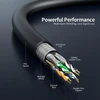 Šakotuvas Hasa zone tinklo kabelis cat 8 lan kabelis 40 gbits 2000 mhz, cat.8 ethernet patch kabelis 1 m didelio greičio sftp lankstus rj45 kabelis gigabitiniams tinklams, jungiklis, patch panelis