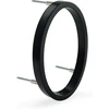 Hasware plūduriuojantis namo numerio ženklas, 12 cm, modernūs durų numeriai, ženklai, lentelė, gatvė, namų adresas, numeriai (patobulinta juoda, 0)