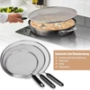 Hatanse 3 vnt. apsaugų nuo purslų rinkinys, nerūdijančio plieno keptuvių dangčiai, virtuvės keptuvių apsaugos nuo aliejaus su rankena, 19 cm, 25 cm, 29 cm skersmens, tinka įvairioms keptuvėms