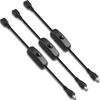 Hatmini micro usb jungtis (vyriška) į jungtį (moteriška) su jungikliu, įkrovimo kabelis 5v 2a, trumpas prailginimo laidas, palaikantis įkrovimo srovę usb įrenginiams