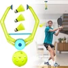 Hayaww Pickleball treniruoklio rinkinys - 2 atšokantys kamuoliukai, individualūs pratimai, nešiojamas pradedantiesiems ir pažengusiems žaidėjams - sporto treniruotės su pagrindo plokšte