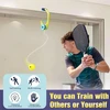 Hayaww Pickleball treniruoklio rinkinys - 2 atšokantys kamuoliukai, individualūs pratimai, nešiojamas pradedantiesiems ir pažengusiems žaidėjams - sporto treniruotės su pagrindo plokšte