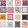 Laikrodis Hbselect 16 vnt. galvos skarų rinkinys, satininės bandanos moterims su originaliais paisley ir anakardžių raštais plaukams, 50 x 50 cm
