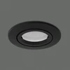 Hcfei led įleidžiamas šviestuvas, reguliuojamas, juodas, pasukamas, 5 w, plokščias, 230 v, įleidžiamas šviestuvas, 68 mm gręžimo skylė, 120° spindulio kampas, šilta balta, 3000 k (6 vnt.)