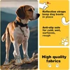 Hcpet Apsauginiai šunų batai, kvėpuojantys šunų batai su atšvaitais, šuniukų batai mažiems šunims lauke, neslystantys šunų sniego batai, 4 vnt.