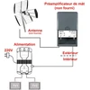 Šakotuvas Hd-line hd-p-amp-uhf tnt antžeminis uhf stulpo priešstiprintuvas 38db stiprinimo pilkas