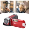 Hd vaizdo kamera, nešiojama 1080p 16mp dv kamera, 2.7 colio tft skaitmeninio priartinimo vaizdo kamera su pasukamu ekranu, 16x skaitmeninio priartinimo kelioninė kamera (raudona)