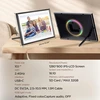 Objektyvas Hdeye Skaitmeninis nuotraukų rėmelis 10.1 colio Wifi, Hd 1280 x 800 Ips jutiklinis ekranas, elektroninis nuotraukų rėmelis su 32 Gb atmintimi, automatinis pasukimas, lengvas nuotraukų ir vaizdo įrašų perkėlimas per Aimor programėlę, Rgb apšvietimo režimas