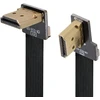 Hdmi A tipo kampinis 90 laipsnių į Hdmi A tipo plokščias kabelis 50 cm