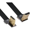 Hdmi A tipo kampinis 90 laipsnių į Hdmi A tipo plokščias kabelis 50 cm
