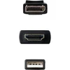 Hdmi į Displayport keitiklio laidas, 1.8m, juodas