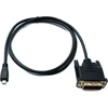 Hdmi į Dvi-d 24+1 kabelis su paneliniu tvirtinimu, 100cm