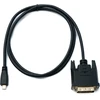Hdmi į Dvi-d 24+1 kabelis su paneliniu tvirtinimu, 100cm