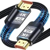 Hdmi kabelis, 4k hdmi kabelis 2m/6.6ft, itin greitas pintas hdmi laidas palaiko 4k@60hz, arc, hdr, 3d, ethernet, suderinamas su visais hdmi įrenginiais
