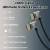 Hdmi kampinis laidas 8k 48gbps, 0.5m