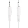 Hdsupply Ac011-020 audio stereo jungties kabelis 3.5 mm kištukas į 3.5 mm kištuką itin plonas dizainas 2.00 m baltas