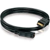 Hdsupply x-hc005-xxxe didelės spartos hdmi prailginimo kabelis su ethernet, hdmi-a kištukas (19 kontaktų) į hdmi-a lizdą (19 kontaktų), paauksuoti kontaktai, juodas