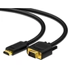 Hdsupply x Hc110 015 hdmi į vga kabelis 1.5 m paauksuotas 1080p juodas