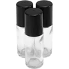 Healifty 30ml rolleriniai buteliukai 4vnt skaidraus stiklo rolleriniai buteliukai daugkartiniai eterinių aliejų kvepalų rolleriniai buteliukai konteineris kelionėms