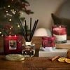 Heart & Home - natūralaus sojų vaško pagrindo kvapni žvakė namams - elipsė su 2 dagčiais Christmas Magic - degimo trukmė 40 valandų - dovana, dekoracija ir kvapas namams - stiklas
