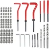 Helicoil rinkinys, fillet rapporté, helicoil, helicoil m5 m6 m8, filetage, sriegių remonto rinkinys, sriegių remontas, 75 vienetai